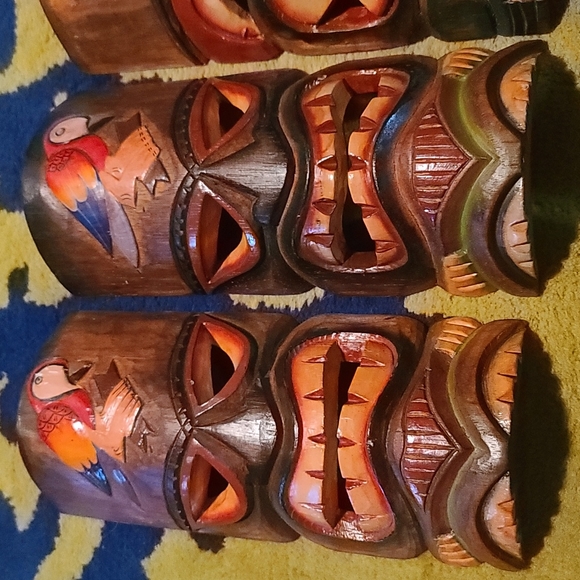 Other - NWT lot or separate wooden masks wood made in Indonesia